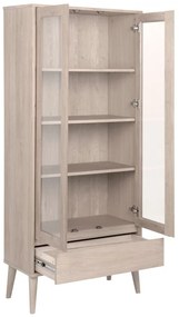 Витрина от декор от дъб естествена 80x178 cm Nagano – Actona