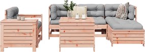 3250530 vidaXL Градински комплект диван от 7 части, дугласка ела масив