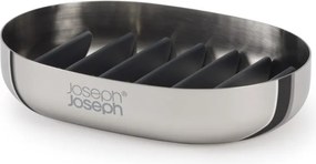 Сапунерка от неръждаема стомана в блестящо сребрист цвят EasyStore Luxe – Joseph Joseph