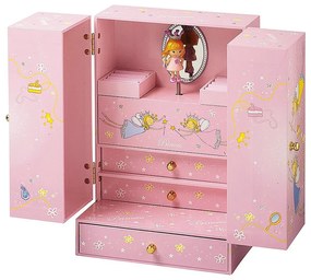 Trousselier - Голяма музикална кутия с чекмеджета Балерина  - Фигура Балерина (музика - PIANO SONATA - W.A. MOZART)