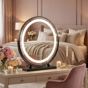 Огледало LED MAKE-UP Black 40 cm