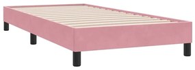 4101396 vidaXL Рамка за легло без матрак Pink 100x220 cm Кадифе