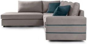 Ъглов диван Holmes-Gray Light-Left