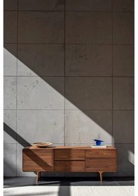 Кафява маса за телевизор от масивен орех 180x65x45 cm Fawn – Gazzda