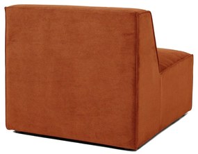 Модул за оранжев велурен диван (централна част) Sting - Scandic
