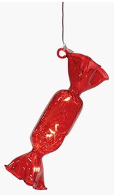 Червена висяща коледна светлинна украса ø 1,5 cm Hannah – Sirius