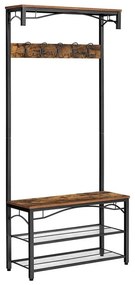 Подова закачалка NAVOR, кафява/черна