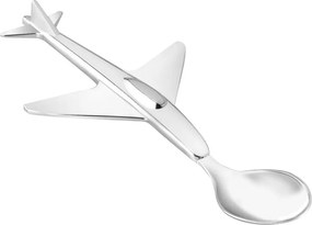 Детска лъжичка от неръждаема стомана в сребрист цвят Plane – Zilverstad