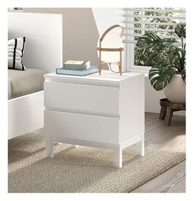 Бяло детско нощно шкафче Eva – Vipack