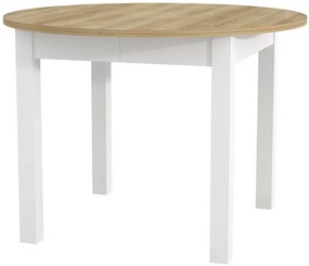 Разтегателна маса Dundee II - натурално/бяло Gualistero