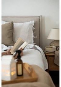 Бежово тапицирано двойно легло с решетка 160x200 cm Sary - Bobochic Paris