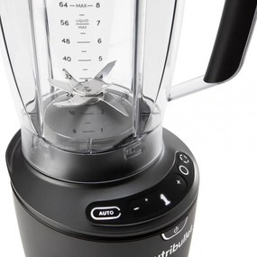 Блендер Nutribullet Smart Sense 1500 Combo NBF550DG, 1500W, 1.8 л, 5 скорости, Интелигентна адаптация на скорост, Без BPA, Черен/сив
