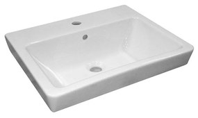 Умивалник за стена или върху плот, A3270J2000, Roca, порцелан, бял, 55х44.5х17см