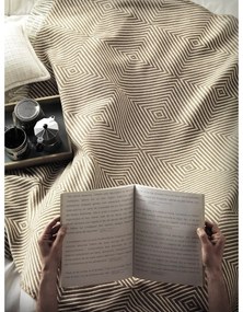 Светлосиво каре със съдържание на памук , 140 x 180 cm Tebas - Euromant