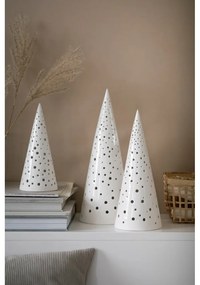 Бял коледен свещник, изработен от костен порцелан, височина 19 см Nobili - Kähler Design