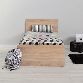 Единично легло в естествен цвят 90x190 cm KRY - Kalune Design