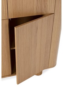 Шкафче от декор от дъб в естествен цвят 100x133x40 cm Padoc – MOME