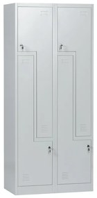 Метален шкаф Carmen CR-1280 L - сив