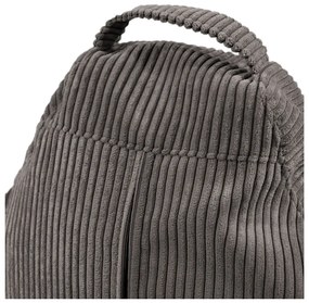 Детски пуф от рипсено кадифе в цвят горчица Game Amuse – SLOWDOWN