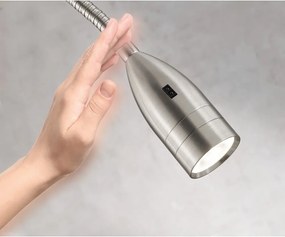 Метален LED затъмняващ се прожектор в сребрист цвят Sten – Fischer &amp; Honsel