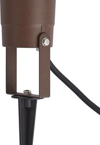 Модерен градински прожектор ръждивокафяв вкл. кабел и щепсел 204cm IP65 - Basic