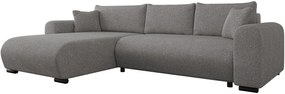 Ъглов диван Merkos-Тъмно сиво