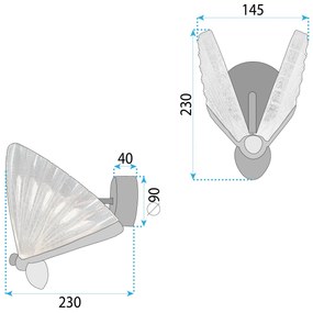 СТЕННА ЛАМПА LED LHJ104-1W LIGHT ROSE GOLD