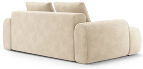 Бежов кадифен диван 200 cm Linz – Cosmopolitan Design