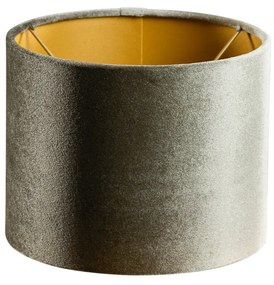 Кадифена абажура зелена със златно покритие 18/18/14