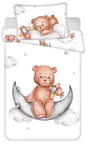 Памучно спално бельо за детско креватче 100x135 cm Medvídek "Plane" – Jerry Fabrics