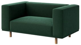 Кресло от тъмнозелено кадифе Kukumo - Ame Yens