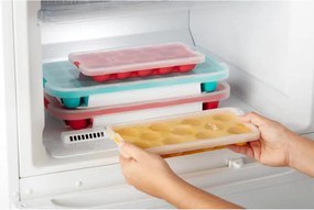 Форма за лед с капак Lekue 1009041, 23х11.8х3.2 см, 11 миди, -40 +60°C, Жълт