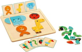 Djeco - Игра с магнитни карти GeoBasic DJ06210