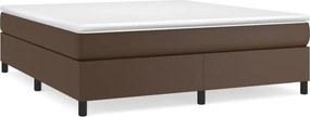 3121056 vidaXL Рамка за легло с пружини кафява 160x200 см изкуствена кожа
