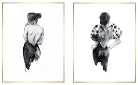 Картини в комплект 2 бр. 30x40 cm Woman Sketch – knor