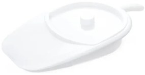 Vitility - Тоалетен съд за легло с капак, бял