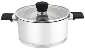 Тенджера с капак ZEPHYR ZP 1210, Многослойно дъно, Инокс - 20х12.5 см 3.7 L