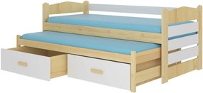 Бебешко легло Camaro-200 x 90-Without protector-Fusiko anoixto-White