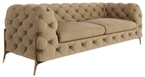 Светлокафяв кадифен диван 225 cm Chelsea Bis – Ropez