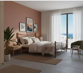 Легло Pier-140x190-Brown Σφυρίλατο-Με ποδαρικό