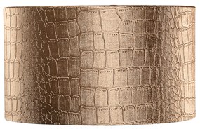 Кадифена абажура с дизайн на крокодил и златно покритие 35/35/20