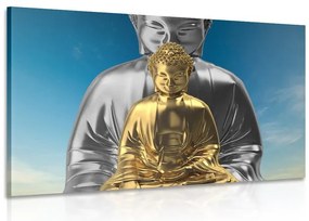 Картина на платно – Медитиращи Буди