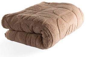 Кафяво одеяло от микроплюш 150x200 cm Rena – Tiseco Home Studio