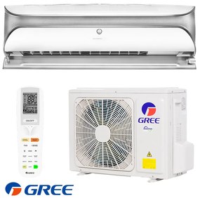 Инверторен климатик Gree Soyal II GWH12AKCXD-K6DNA1A, 12000 BTU, 27 м2, A+++, Wi-Fi, R-32, Бял/сив