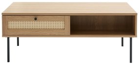 Масичка за кафе в естествен цвят 60x110 cm Pensacola – Unique Furniture