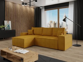 Ъглов диван Malaga mini I-Moustardi-Left