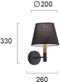 Аплика Viokef Villy-Черен