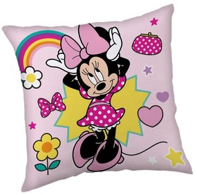 Детска възглавница от флийс 40x40 cm Minnie "Smile" – Jerry Fabrics