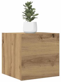 856414 vidaXL Стенни шкафове за телевизор Artisan Oak 30,5x30x30 cm