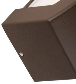 Модерен стенен аплик ръждиво кафяв IP44 - Hurricane 1